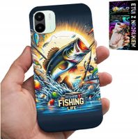 ETUI DO XIAOMI REDMI A1 - WZORY DLA WĘDKARZA, RYBY, DORSZ, ŁOSOŚ