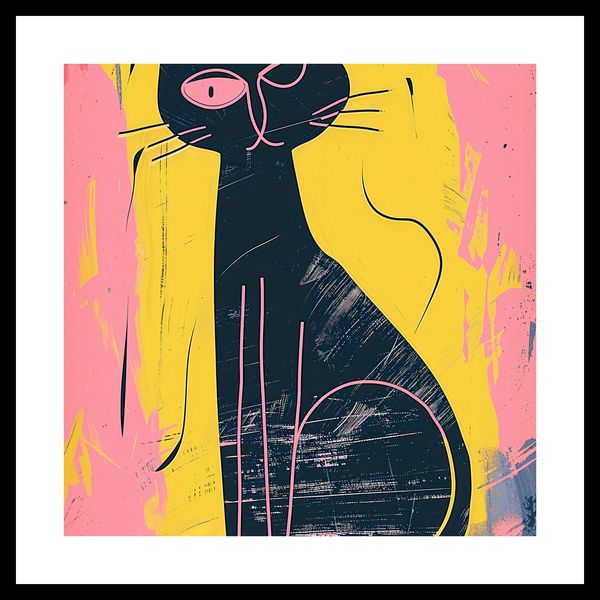 Plakat 30x30cm Kontrastowa Kotka zdjęcie 3