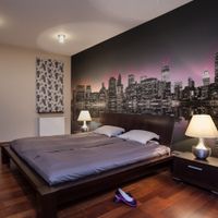 Fototapeta - Colorful glow over NYC 200x154