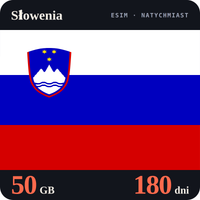 Karta eSIM Internet Słowenia 50 GB na 180 dni - bez rejestracji