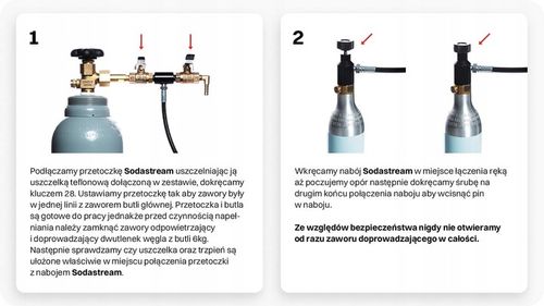 Zestaw do napełniania SodaStream Butla Co2 + przetoczka na Arena.pl