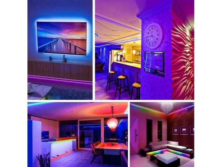 Taśma led rgb 5m + pilot zasilacz wodoodporna ip67 zdjęcie 5
