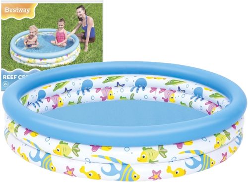 BRODZIK DZIECIĘCY DMUCHANY BASENIK OGRODOWY DLA DZIECKA 122cm BESTWAY 51226 na Arena.pl