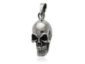 ELEGANCKI OKSYDOWANY SREBRNY WISIOREK ZAWIESZKA CZASZKA CZAHA SKULL