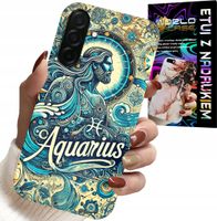 ETUI DO SAMSUNG GALAXY A36 5G - ZNAK ZODIAKU, WODNIK, ASTRONOMIA PLECKI