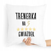 Prezent Poduszka Dla Trenera Na Pięć Gwiazdek Z Nadrukiem Ze Zdjęciem