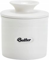 Ceramiczna maselnica, francuska maselniczka z pokrywk?, pojemnik na