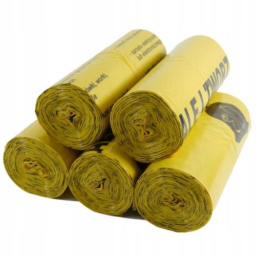 WORKI DO SEGREGACJI PLASTIK ŻÓŁTE 120L X 50 SZTUK na Arena.pl