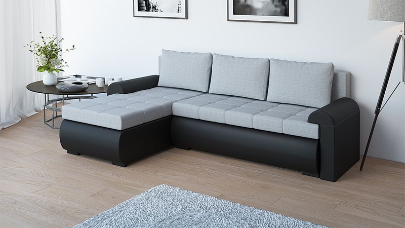 Narożnik Dawid sofa rogówka rozkładana z pojemnikiem funkcja spania zdjęcie 7