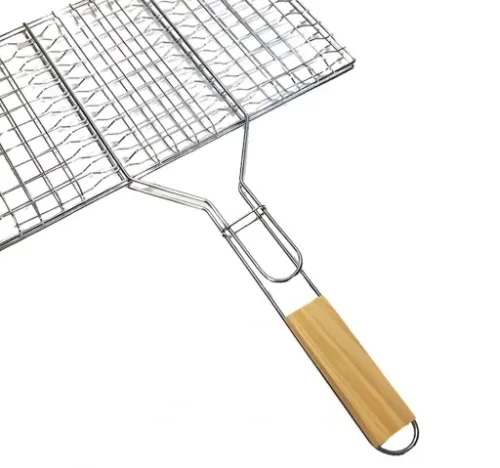 RUSZT STALOWY SIATKA DO GRILLOWANIA RYBY MIĘSA NA GRILLA BBQ 32x20cm na Arena.pl