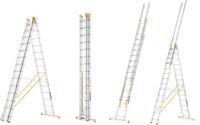 Drabina aluminiowa wielofunkcyjna profesjonalna ALVE FORTE PROFI PLUS 3x15