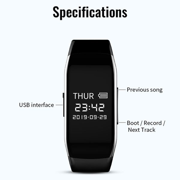 ZEGAREK Z FUNKCJĄ NAGRYWANIA REDUKCJĄ SZUMÓW 4G zdjęcie 5