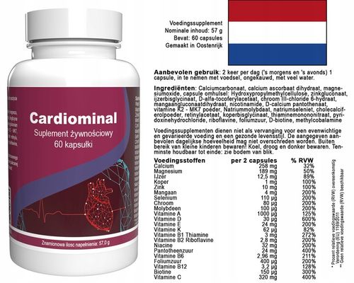 Cardiominal - 90 Kapsułek (3 x 30 Kapsułek) - 3 Dawki na Arena.pl