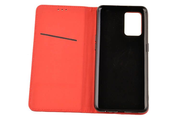 Etui Smart do Oppo A74 4G czerwony zdjęcie 3