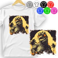 KOSZULKA DZIECIĘCA T-SHIRT - GODZILLA MECHAZILLA ELON - L 146-152