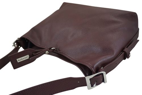 Codzienna torebka damska na ramię - Bordowa na Arena.pl