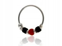 Kolczyk srebrny na chrząstkę małżowiny kn096 - 0,2g.