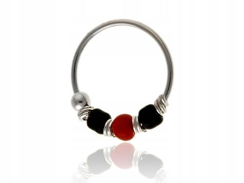 Kolczyk srebrny na chrząstkę małżowiny kn096 - 0,2g. na Arena.pl