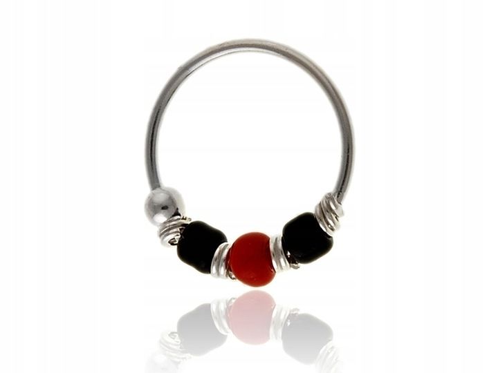 Kolczyk srebrny na chrząstkę małżowiny kn096 - 0,2g. zdjęcie 1