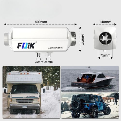 Ogrzewanie postojowe 5kW 12V diesel LCD FDIK nagrzewnica olejowa z dmuchawą na Arena.pl