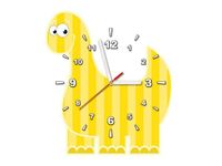 40X40CM ZEGAR DUŻY ŻÓŁTY DINO OBRAZ