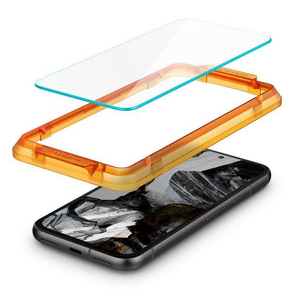 szkło hartowane spigen alm glas.tr 2-pack google pixel 8a clear zdjęcie 5