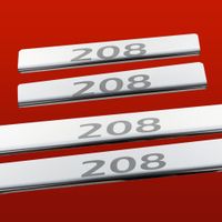 Listwa progowa PEUGEOT 208 Stal nierdzewna 304 połysk 4szt