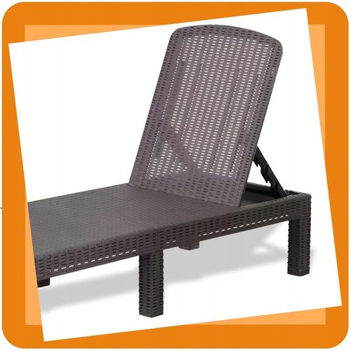 LEŻAK OGRODOWY REGULOWANY DELUXE CORFU LEŻANKA GRAFITOWY na Arena.pl