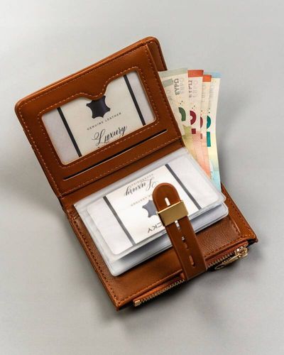 portfel damski ze skóry ekologicznej z wkładką na karty - 4u cavaldi na Arena.pl