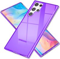 Fioletowy Neonowe Etui Silikonowe NALIA dla Samsung Galaxy S22 Ultra
