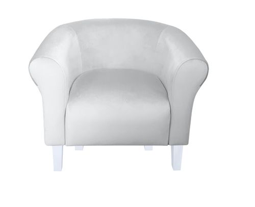 Fotel Milo nogi białe szary MG39 na Arena.pl