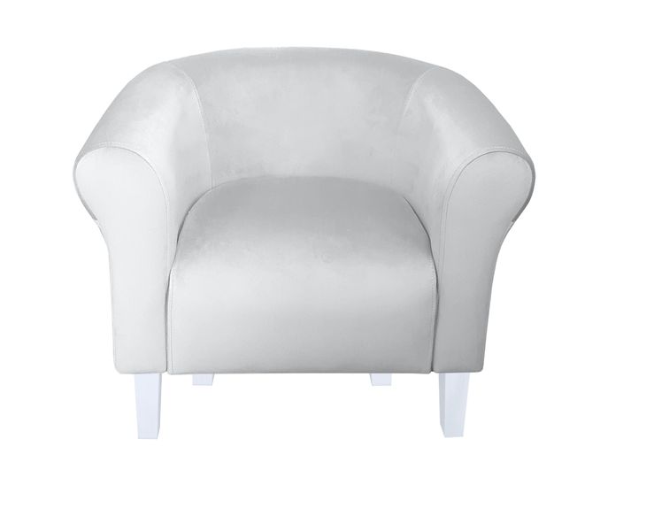 Fotel Milo nogi białe szary MG39 zdjęcie 2