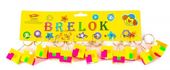 brelok 12szt kostka