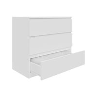 Komoda biała AVEN 80 cm z 3 szufladami różne kolory DARMOWA DOSTAWA