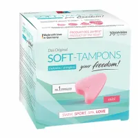 joydivision soft-tampons mini 3 szt. - bezsznurkowe, ergonomiczne, oeko-tex