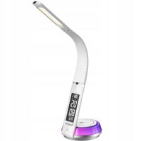 Składana lampka biurkowa lampa nocna zegar LED z ekranem podświetlenie RGB
