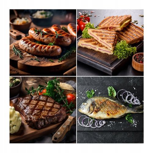 Grill elektryczny VERTENZ opiekacz do kanapek toster stal nierdzewna na Arena.pl