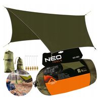 NEO PLANDEKA BIWAKOWA TARP TURYSTYCZNY WODOODPORNY 360x290 CM 210T PU3000