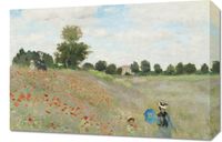 Obraz 60x40cm The Poppy Field near Argenteuil, Monet Vintage