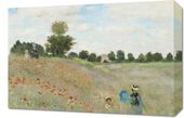 Obraz 60x40cm The Poppy Field near Argenteuil, Monet Vintage