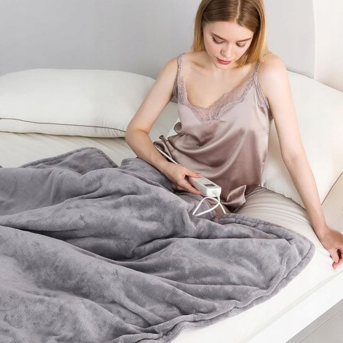 DUŻY 180x160 Koc Elektryczny Pluszowy Mata grzewcza Pilot LCD Timer na Arena.pl