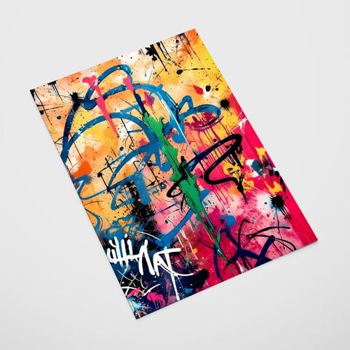 Plakat graffiti ściana abstrakcja 61x91 cm na Arena.pl