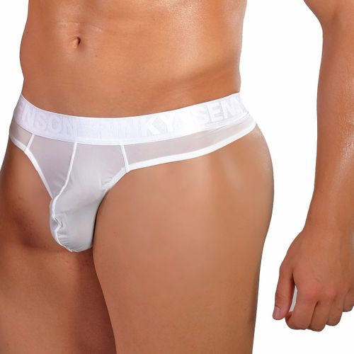 Stringi męskie Pinky Senson White Silk [MAXI] M na Arena.pl