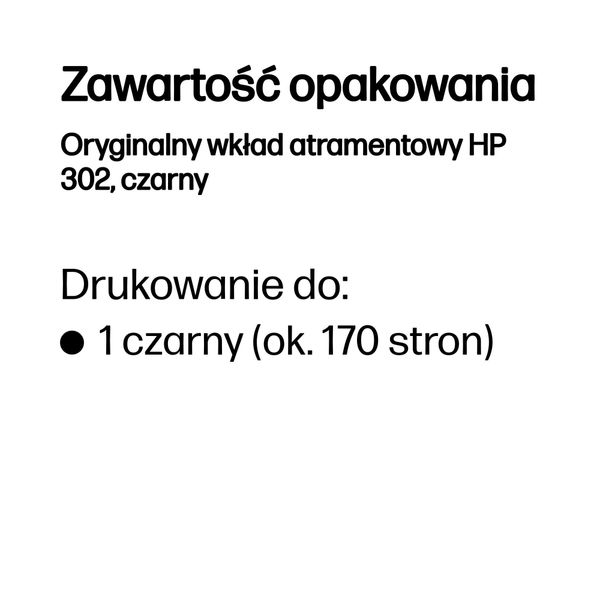 Tusz HP 302 Black zdjęcie 10
