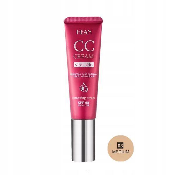 HEAN Krem CC Vital Skin 03 Medium SPF40 zdjęcie 1