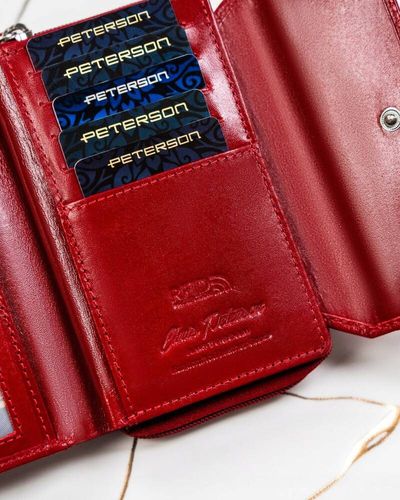 zestaw prezentowy: duży, skórzany portfel i brelok - peterson na Arena.pl