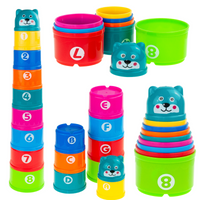 PIRAMIDA KUBECZKI ZABAWKA UKŁADANKA WIEŻA