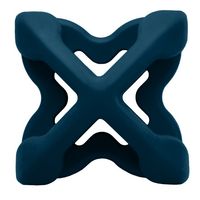 Geometryczna zabawka dla psa z rowkami na przysmaki Geo-Astro 7cm Granatowa