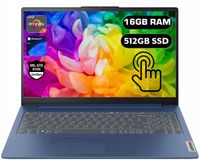 LAPTOP LENOVO SLIM 8x4,5GHzRYZEN 7 FHD DOTYK 300 NIT 16/512GB NIEBIESKI W11