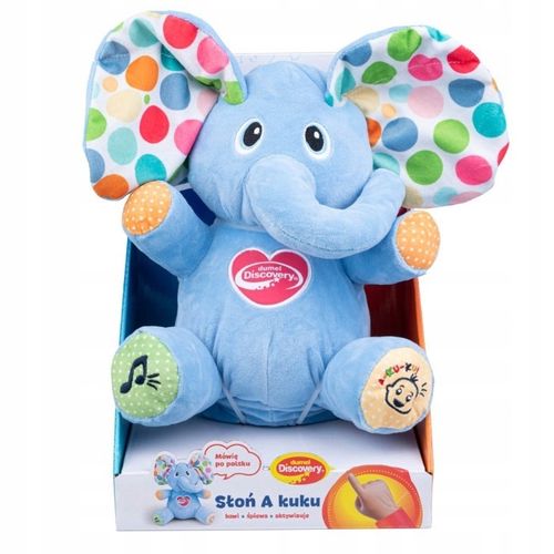 Słoń a kuku interaktywna pluszowa zabawka Dumel Discovery na Arena.pl